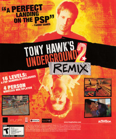 Tony Hawk's Underground 2 Remix - Advertisement Flyer - Front