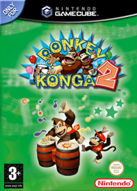 Donkey Konga 2 - Box - Front - Reconstructed