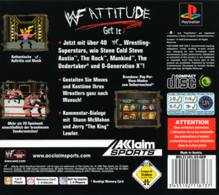 WWF Attitude - Box - Back