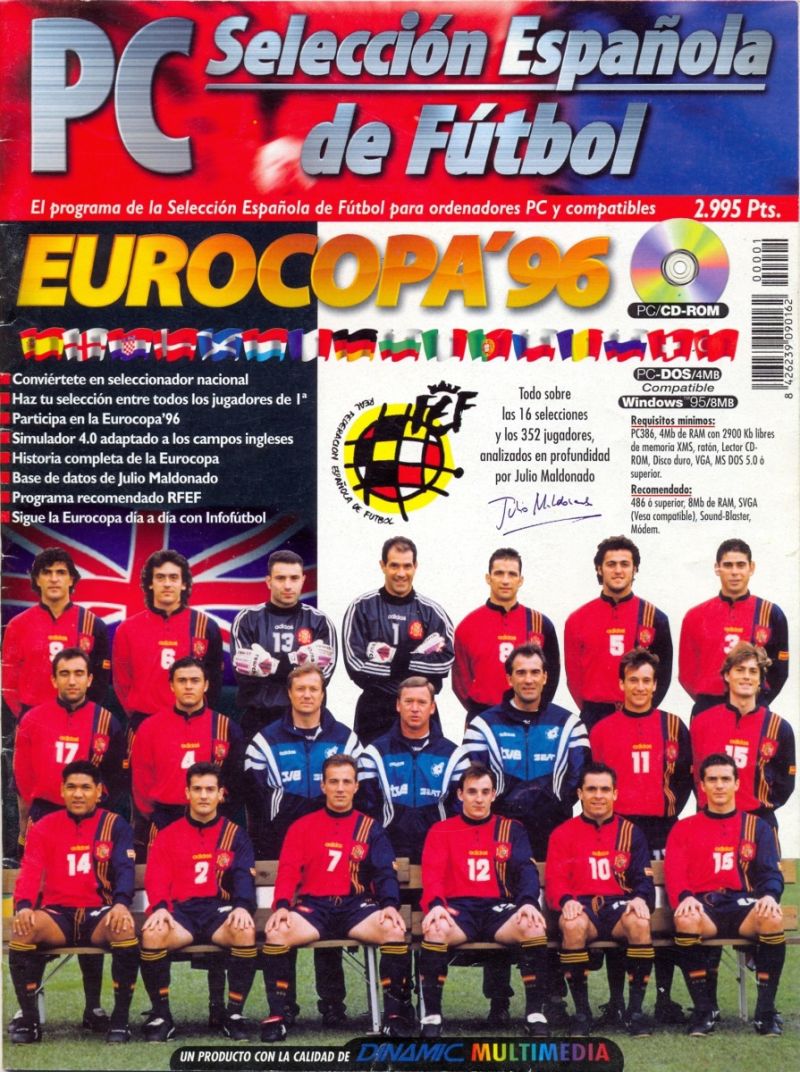 PC 스페인 축구 국가대표팀: 유로 '96