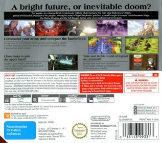 Fire Emblem Awakening - Box - Back