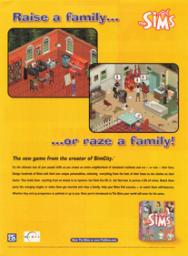 The Sims - Advertisement Flyer - Front