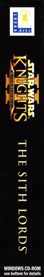Star Wars: Knights of the Old Republic II: The Sith Lords - Box - Spine