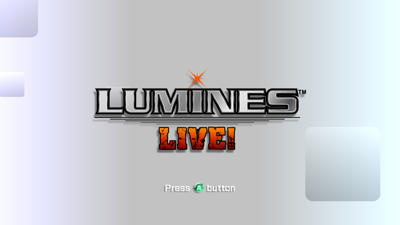 Lumines Live! - Screenshot - Game Title