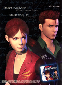 Resident Evil: Code: Veronica - Advertisement Flyer - Front