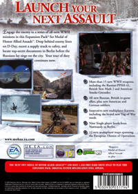 Medal of Honor: Allied Assault: Spearhead - Box - Back