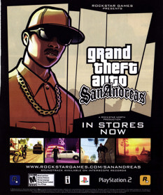 Grand Theft Auto: San Andreas - Advertisement Flyer - Front