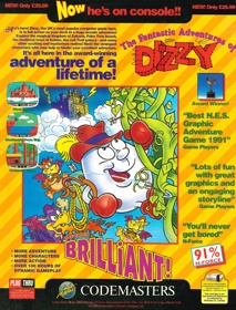 The Fantastic Adventures of Dizzy - Advertisement Flyer - Front