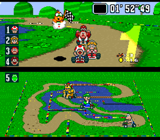 Super Mario Kart - Screenshot - Gameplay Image