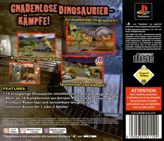 Warpath: Jurassic Park - Box - Back