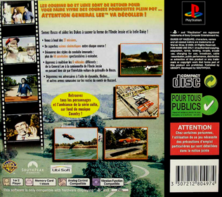 The Dukes of Hazzard: Racing for Home - Box - Back