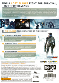Lost Planet: Extreme Condition - Box - Back