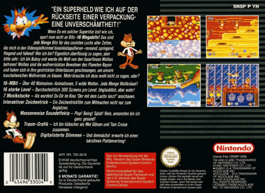 Bubsy in: Claws Encounters of the Furred Kind - Box - Back