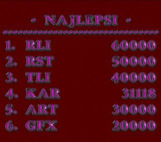 Diamenty - Screenshot - High Scores