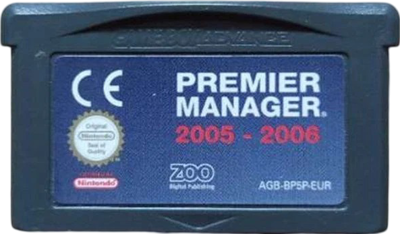 Premier Manager 2005-2006 - Cart - Front