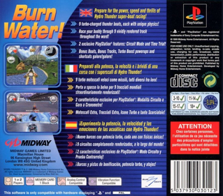 Hydro Thunder - Box - Back Image
