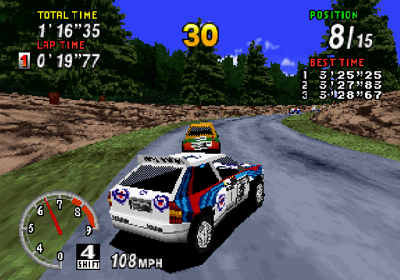 Sega Rally Championship - Screenshot - Gameplay