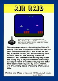 Air Raid - Box - Back