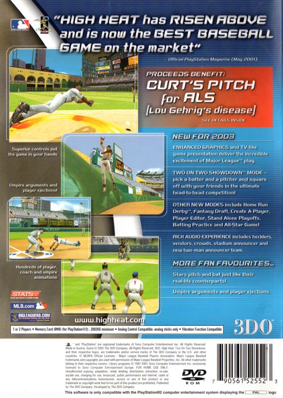 High Heat Major League Baseball 2003 Images - LaunchBox Games Database