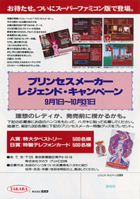 Princess Maker: Legend of Another World - Advertisement Flyer - Back
