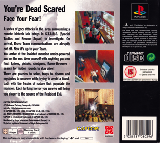 Resident Evil - Box - Back Image