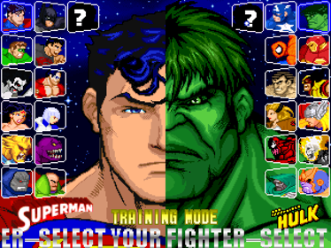 DC Versus Marvel - Screenshot - Game Select