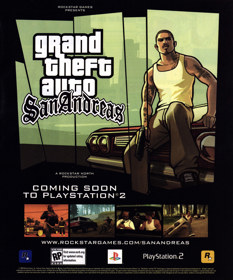 Grand Theft Auto: San Andreas - Advertisement Flyer - Front