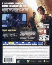 The Last of Us Remastered - Box - Back