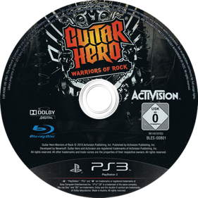 Guitar Hero: Warriors of Rock - Disc