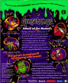 Goosebumps: Attack of the Mutant - Box - Back