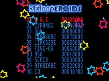 Rebooteroids - Screenshot - High Scores