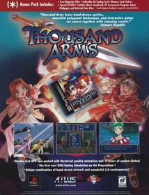 Thousand Arms - Advertisement Flyer - Front