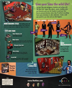 The Sims: Livin' Large - Box - Back