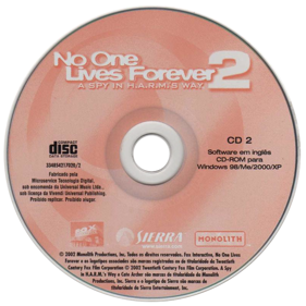 No One Lives Forever 2: A Spy in H.A.R.M.'s Way - Disc