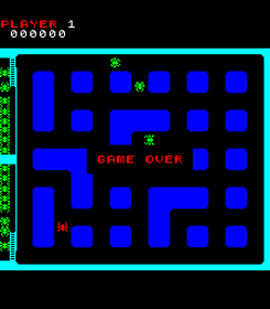 Digger (Sega) - Screenshot - Game Over