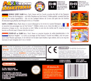 Mario Hoops 3 on 3 - Box - Back Image
