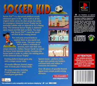 Soccer Kid - Box - Back Image