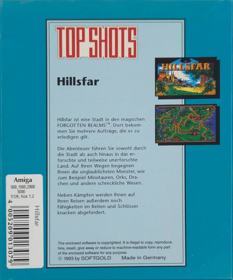 Hillsfar - Box - Back