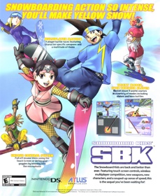 SBK: Snowboard Kids - Advertisement Flyer - Front