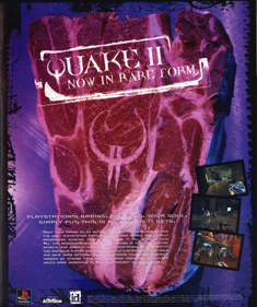 Quake II - Advertisement Flyer - Front