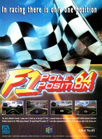 F1 Pole Position 64 - Advertisement Flyer - Front