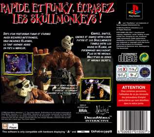 Skullmonkeys - Box - Back