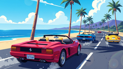 Sega Ages: OutRun - Fanart - Background