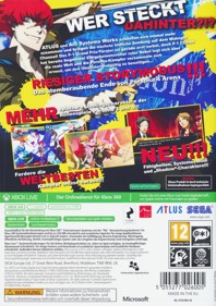 Persona 4 Arena Ultimax - Box - Back