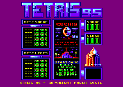 Tetris 95 - Screenshot - Game Select