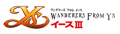 Ys III: Wanderers from Ys - Clear Logo