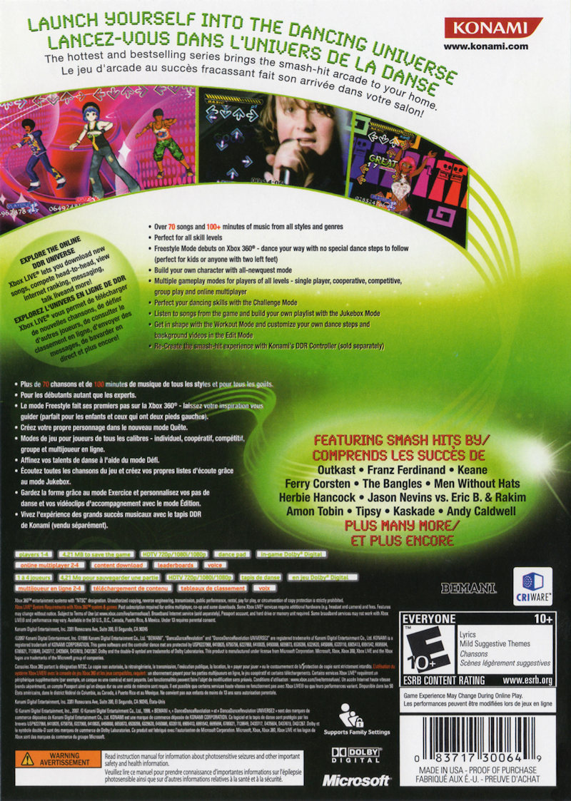 Dance Dance Revolution Universe 2 Images - LaunchBox Games Database