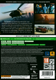 Grand Theft Auto V - Box - Back