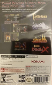 Castlevania Advance Collection - Box - Back