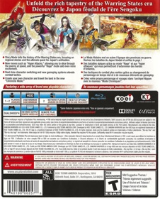 Samurai Warriors 4 - Box - Back